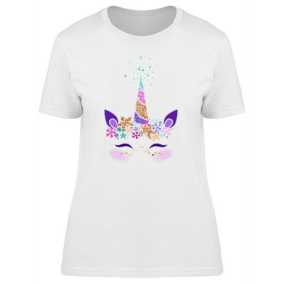 Carnival Unicorn Silhouette T-Shirt Women -Image by Shutterstock, Female Medium