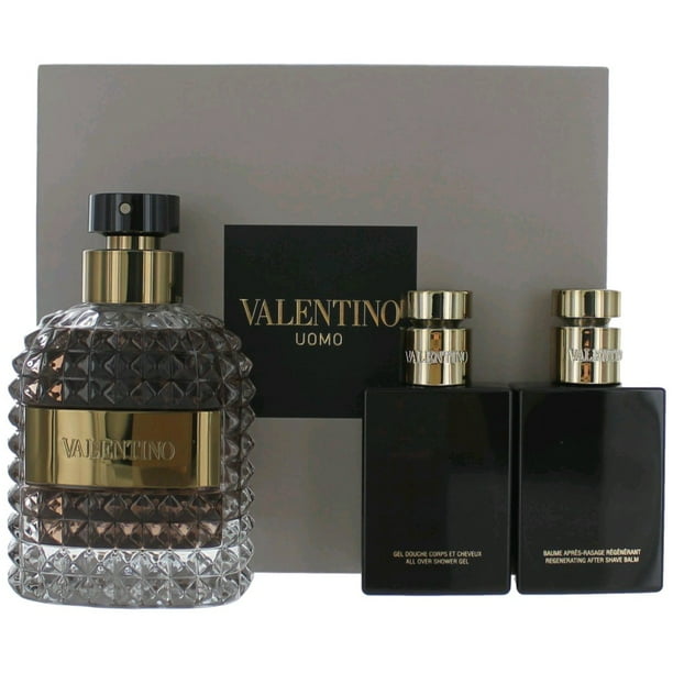 Valentino Valentino Uomo Cologne by Valentino, 3 Piece Gift Set for