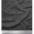 thumbnail image 1 of Soimoi Gray Moss Georgette Fabric Artistic Floral Printed Craft Fabric by the Yard 44 Inch Wide, 1 of 3