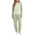thumbnail image 5 of ITSAME Girls 2 Piece Loungewear Outfit Raglan Sleeve Crewneck Pullover and Pants Warm Sleepwear Set Size 2T, 5 of 6