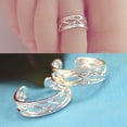 thumbnail image 3 of Opolski 10 Pcs Adjustable Silver Plated Open Jewelry Toe Rings for Women Party Gift, 3 of 7