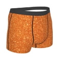 thumbnail image 3 of Fotbe Orange Glitter Men’s Total Support Pouch Boxer Briefs, X-Temp Cooling, Moisture-Wicking Underwear, Regular, Long-leg and Trunk-Large, 3 of 9