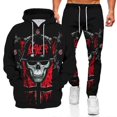 thumbnail image 1 of Conjunto deportivo para hombre: sudadera con capucha estampada en 3D., 1 of 2