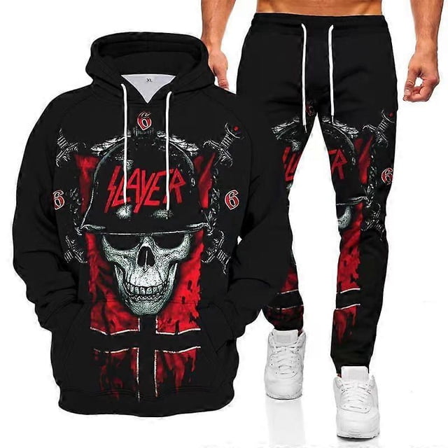Conjunto deportivo para hombre: sudadera con capucha estampada en 3D.