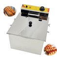 thumbnail image 1 of Friteuse Multifonctionnelle de 12 L pour Bâtonnets de Fromage et Hot-Dogs, Friteuse Électrique Profonde en Acier Inoxydable 110 V 2 kW, 1 of 12