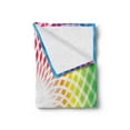 thumbnail image 2 of Colorful Soft Flannel Fleece Throw Blanket, Flower Design in Abstract Style with Vibrant Look Rainbow Colors, Cozy Plush for Indoor and Outdoor Use, 50" x 70", Multicolor, by Ambesonne, 2 of 5