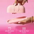 thumbnail image 6 of Paris Hilton London Collection Stoneware Bow Butter Dish, 2-Piece Stoneware, Microwave & Dishwasher Safe, Blush Pink, 6 of 11