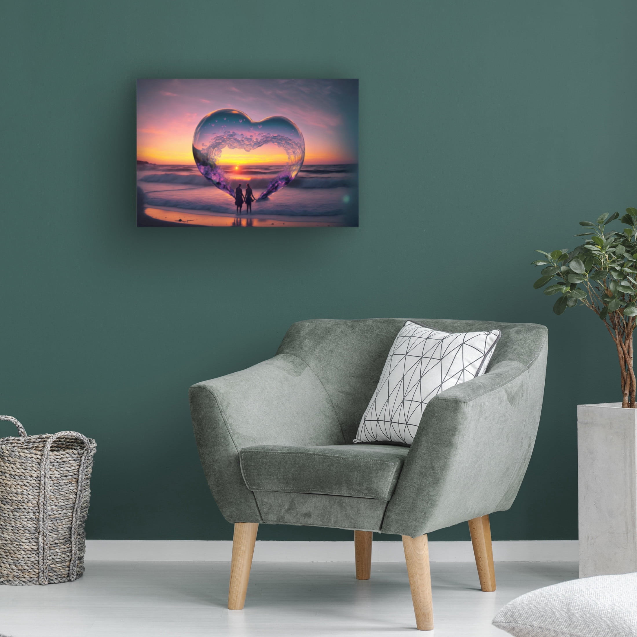 Canvas Wall Art - Ray Heere 'Love Is In The Air 9' Wall Art for Living Room, Bedroom, or Office Décor by Trademark Fine Art - 19 x 12 Inches