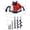 Black + Steel#8, variant on Gas-Powered Post Hole Digger 63cc 2-Stroke Auger with 3/4 Shaft, EPA Certified L4+L6+L8 Drill Bits & Ext Rod Kit for Fence Deck Tree Planting
