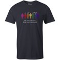 thumbnail image 1 of 9 Crowns Tees Men's Women's LGBTQ Be You T-Shirt (Navy, 3X-Large), 1 of 5