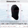 thumbnail image 2 of Pasamontañas infantil Azarxis de forro polar ajustable para invierno, 2 of 7