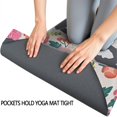 thumbnail image 3 of Boston Terrier Dog with Flower Hot Yoga Mat Towel Non Slip for Hot Yoga - Quick-Drying Yoga Mat Cover with 4 Corner Pockets with Travel Bag - Hot Yoga Towel Non Slip 70"x26", 3 of 6