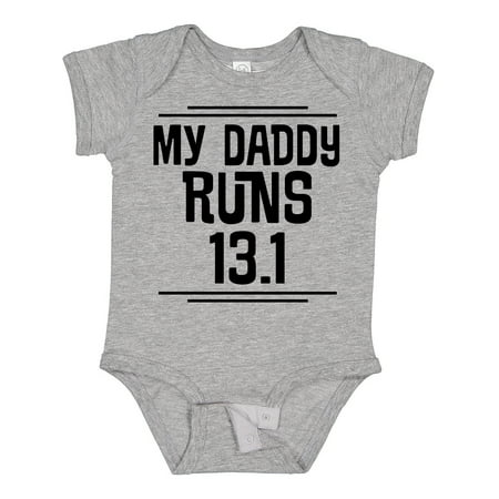 

Inktastic My Daddy Runs Half Marathon Gift Baby Boy or Baby Girl Bodysuit