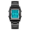 thumbnail image 2 of Fashion Men's Digital Analog Watches Square Face Sport Casual Dual Display Multifunctional Wristwatch for Men with Alarm Waterproof LED Luminous, 2 of 8