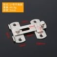 thumbnail image 3 of 2 Pieces Door Stainless Steel Gate Sliding Lock House Window Drawer Safety Buckle Locking Accessories, 3 of 10