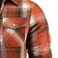 thumbnail image 6 of FDGIU ‌Men's Winter Flannel Shirt Jacket - Heavy Thick Sherpa Lined Button Outwear, 6 of 6