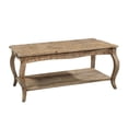 thumbnail image 2 of Alaterre Rustic Reclaimed Coffee Table with Curved Legs and Scalloped Edges, Driftwood, 2 of 5