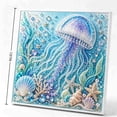 thumbnail image 3 of Ocean Theme Pearl Art DIY Kit, 3D Sparkling Coastal Wall Decor Octopus DIY Pearl Painting Kit, Relaxing Craft Ocean Diamond Art for Adults, Beach Lovers, I, 3 of 6