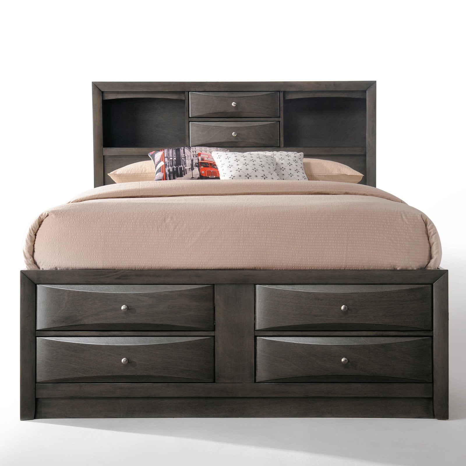Acme Ireland Eastern King Bed W Storage White Com