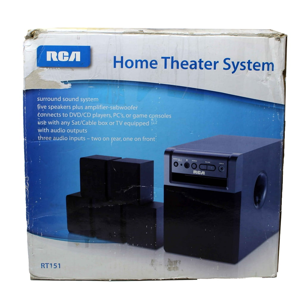 RCA Surround Sound Home Theater System RT151 Black