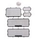 thumbnail image 1 of 5pcs Metal 1:10 Ventana de Malla de Coche RC D90 D110 Piezas de La Correa Eslabonada RC Negro, 1 of 8