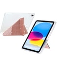 thumbnail image 4 of ELEHOLD For Apple iPad 11th(A16) 2025/ 10th Gen 2022 Case, Bling Magnetic Flip PU Leather Shock-Absorbent Multi-Angle Kickstand Full Protection Case Cover,Rosegold, 4 of 6