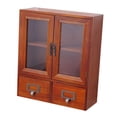 thumbnail image 3 of Armario de almacenamiento, organizador de escritorio, armario, suministros de muebles, escaparate de gran capacidad, estante de exhibición de madera, 3 of 9