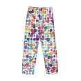 thumbnail image 5 of Disketp Colorful Watercolor Dots Men'S Pajama Pants - Ultra Soft Fleece Sleep And Lounge Pants (Size: S-Xxl), 5 of 9