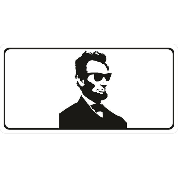 Cool Abe Lincoln #1 Photo License Plate