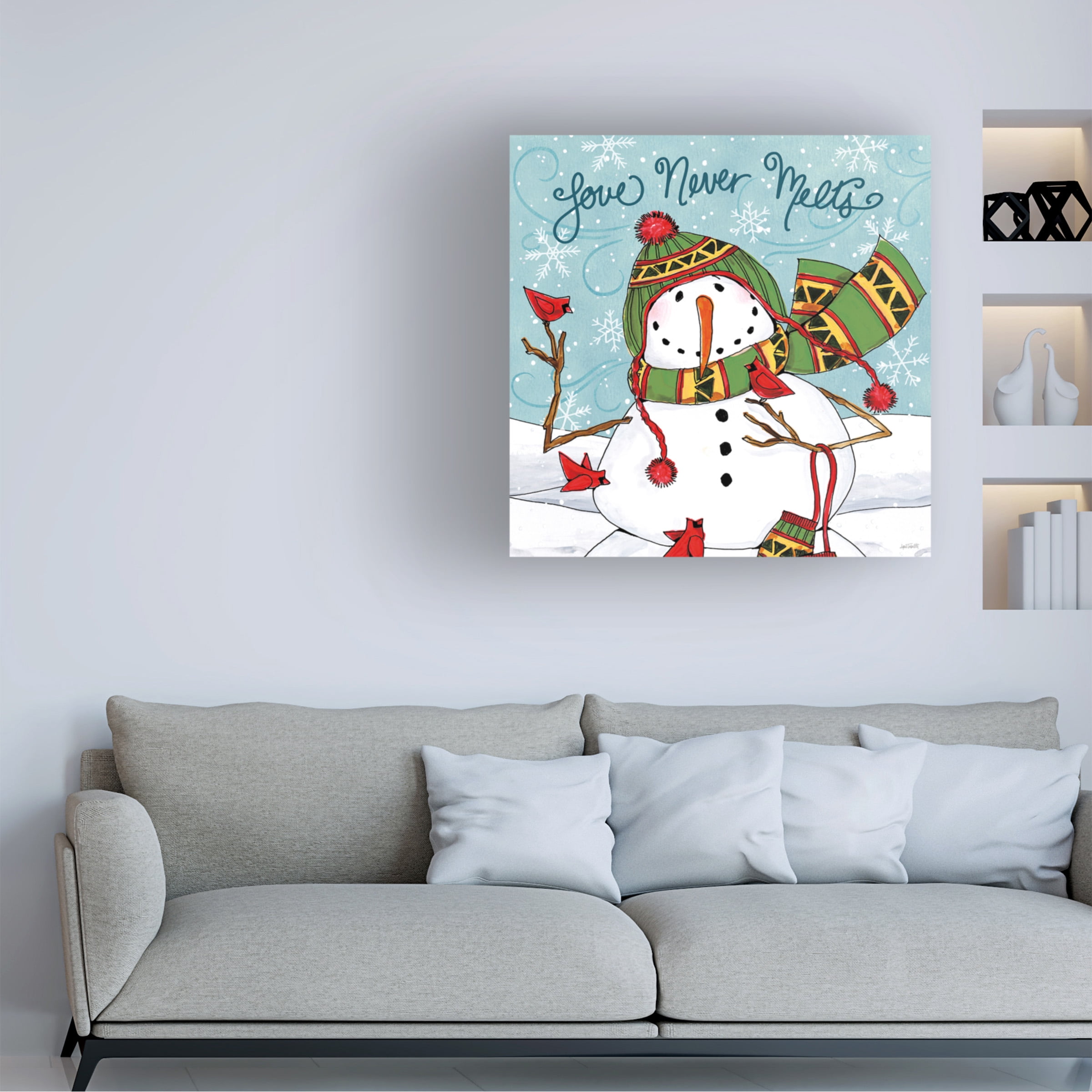 Anne Tavoletti 'Snowplace Like Home V' Canvas Art