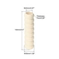 thumbnail image 2 of Door Handle Cover Nitrile Rubber Protector Spiral Sleeve White 4 Pack, 2 of 5