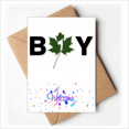 thumbnail image 1 of Boy Textual Posture Art Deco Fashion Welcome Back Greeting Cards Envelopes Blank, 1 of 3