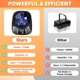 thumbnail image 6 of Nygira 2 Person Portable Sauna with 2 Steamers, Sauna Tent for Home, 1 or 2 Person Full Body Home Spa with 2 Folding Chairs, 3L 1200W 9 Levels, Timer, Remote Control for Relaxation, Black, 6 of 8