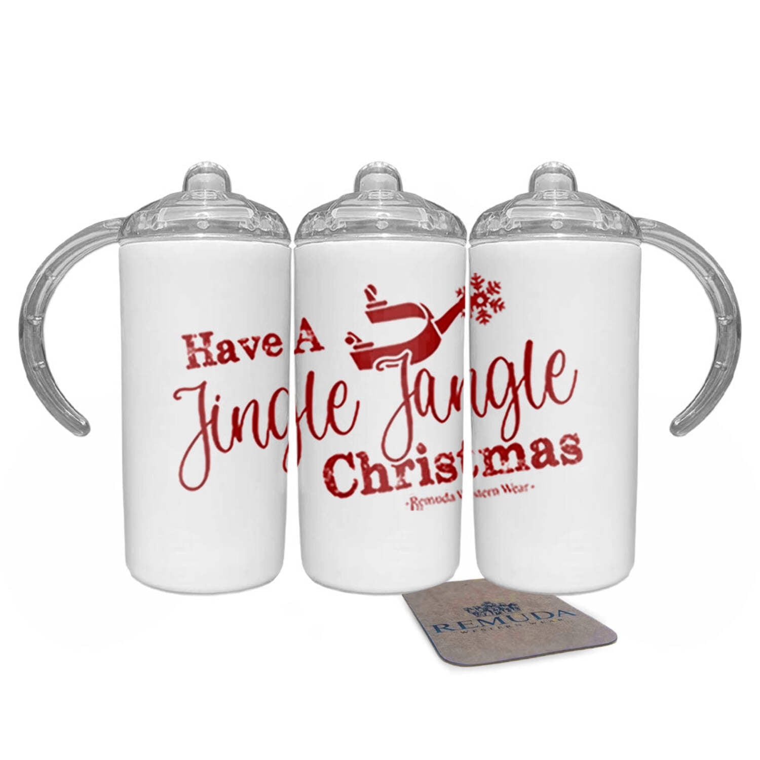 Have A Jingle Jangle Christmas - Kids Western Spur Sippy Cup