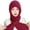 Wine Red_One Size, variant on HUANLEDASH Ladies Winter Integrated Hat Scarf Thickened Knitted Warm Soft Cozy Elastic Ear Neck Head Protection Windproof Pure Color Balaclava Neck Wrap Combo Lady Headwear