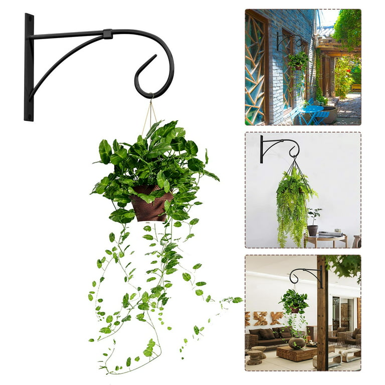 Wall Type Plant Hook Hanging Plant Bracket Iron Plant Wall Hanger For Flower  Pot Wall Hooks for Pictures Extra Large S Hooks for Ladders Drop Ceiling  Hooks for Hanging Curtains Outdoor Window