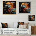 thumbnail image 4 of Designart "Avian Expressive Liberty" Animals Bird Picture Framed Canvas Prints, 4 of 5