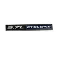 thumbnail image 3 of 2pcs 3.7L Cyclone Emblems 3D Badge Replacement for 2011-2020 Mustang V6 3.7L Cyclone Decal (Chrome/Blue), 3 of 6