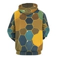 thumbnail image 3 of Abstract Honeycomb Pattern Men's Women New Sweatshirt Hoodie Men's Plus Size Sweatshirt Hooded Sweatshirt 3d Printed Street Men's Cloth, 3 of 6