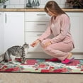thumbnail image 3 of Pioneer Flower Floral Print Pattern Kitchen Rugs Sets Of 2,Anti Fatigue Kitchen Mat Rugs Non Slip Washable,Decorative Kitchen Floor Mats for Kitchen,Sink,Laundry,17"X30"+17"X47", 3 of 7