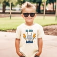 thumbnail image 2 of My Dad Rocks Shirt for Boys and Girls Retro Rocker Skeleton Hand Tee for Kids Natural Shirt 4T, 2 of 6
