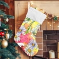 thumbnail image 5 of Coolnut 17.7 Inch Christmas Stockings, 2 PCS Colorful Daisy Floral Presonalized Large Stocking Sock for Family Holiday Xmas Party Decorations, 5 of 7