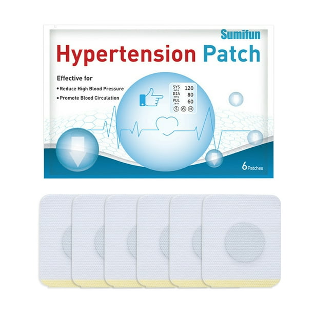 Parches antihipertensión de 6 uds. Parche de yeso a base de hierbas para controlar la presión arterial alta
