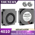 thumbnail image 2 of YOUNUON 40mm 3D Printer Fan 12V 24V 5V 4010 Blower Printer Cooling Accessories DC Turbo Blower Fan Radial Fans 40x40, 2 of 10