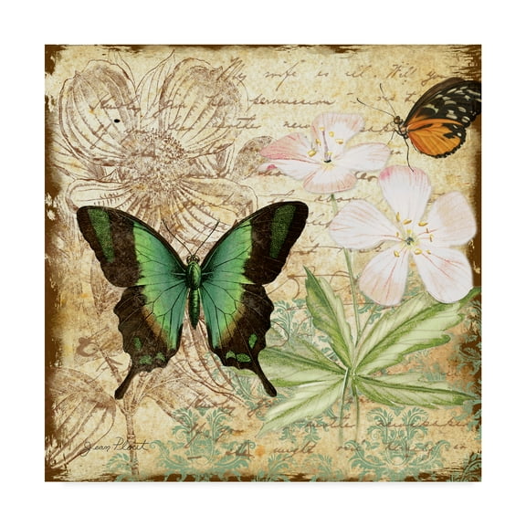 Trademark Fine Art 'Inspirational Butterflies 3' Canvas Art by Jean Plout