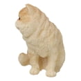 thumbnail image 3 of Realistic Feline Orange Tabby Kitty Cat Kitten Sitting Mini Figurine Glass Eyes, 3 of 8