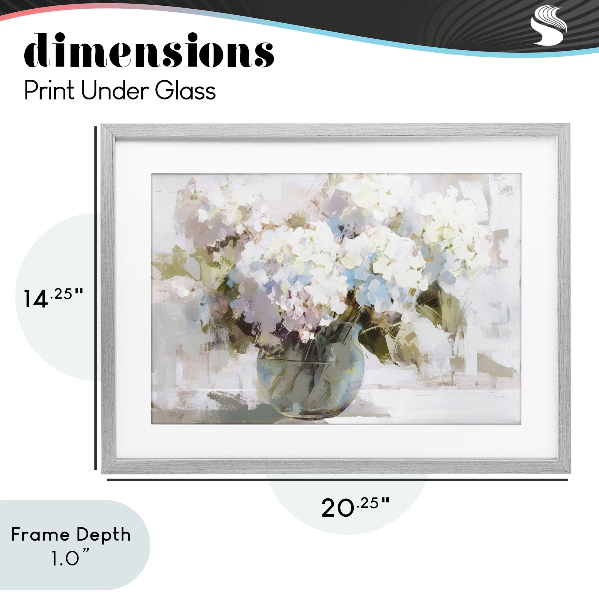 Stupell Industries Blushing Bride Garden Flowers Gray Framed Print Under Glass, design by Tina LeCour