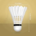 thumbnail image 3 of Timing king Badminton Feather Shuttlecock Gold Series For Practice & Tournaments | White , Pack Of 10, 3 of 4