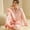 Pink, variant on Sleepwear for Women Fashion Solid Color Comfortable Silk Pajamas Leisure Collared Long Sleeve Sleepwear Womens Summer Pajamas
