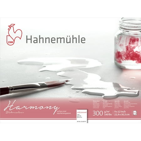 UPC: 4011367106430 | Hahnemuehle Harmony Watercolor Paper Block  12 Sheets  Cold-Pressed  9  x 12